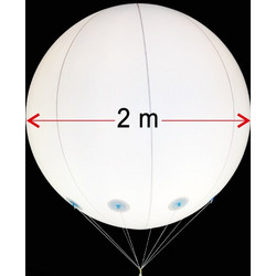 Μπαλόνι PVC λευκό 2m