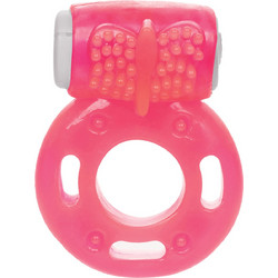 CalExotics Vibrating Ring Ελαστικό Δαχτυλίδι Πέους Σιλικόνης με Δόνηση 1.3cm Ροζ