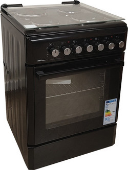 Multihome MH-6149 Black Κουζίνα Ηλεκτρική 65lt με Εμαγιέ Εστίες 60cm