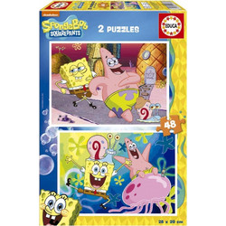 Παιδικό Puzzle Educa Spong Bob 2X48 Κομμάτια