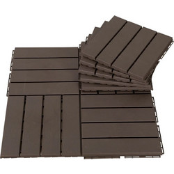 Σετ Πλακάκια Πολυπροπυλενίου 30 x 30 x 2 cm 9 τμχ Outsunny 844-278BN
