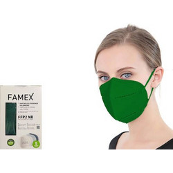 Famex FFP2 NR Particle Filtering Half Mask Πράσινη 1τμχ