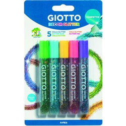 Giotto Confettis Κόλλα Glitter 10.5ml 5 χρώματα (F545400)
