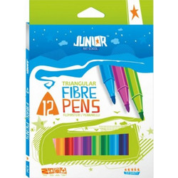 Junior Triangular Μαρκαδόροι Ζωγραφικής Σετ 12 Χρώματα