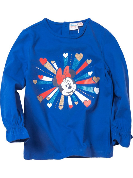 Βρεφική μπλούζα Disney για κορίτσια Minnie heart μπλε
