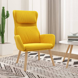 vidaXL Πολυθρόνα Relax Βελούδινη Κίτρινη 341358