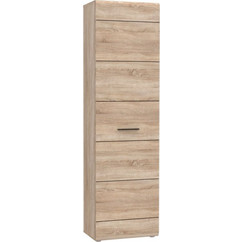 Ντουλάπα Μονόφυλλη Εισόδου Solo 55x34x197 Sonoma Wenge και MDF TO-SOLOHALLC