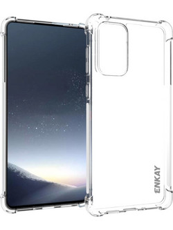 Θήκη Samsung Galaxy A73 5G ENKAY Enkay Silicone Sockproof Anti-Slip Transparent Πλάτη TPU διάφανη