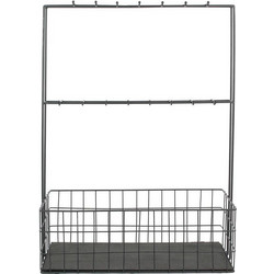 Μεταλλικό Μίνι Μπαρ με 16 Άγκιστρα 44.5 x 18.2 x 62 cm Home Deco Factory KA2953
