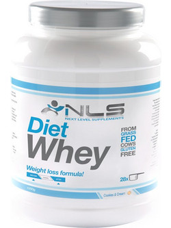 NLS Diet Whey Cookies & Cream Πρωτεΐνη Ορού Γάλακτος Γράμμωσης Χωρίς Γλουτένη 1kg