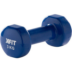 X-Fit 28503 Blue Βαράκι Εξάγωνo Βινυλίου 3kg