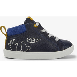 Camper Παιδικά Μποτάκια Navy Μπλε Δερμάτινα με Φερμουάρ K900268-001