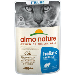 Almo Nature Owned By The Animals Holistic Sterilised with Cod 70gr
