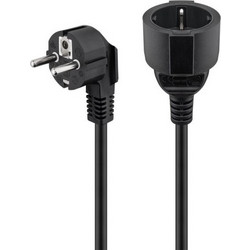 GOOBAY μπαλαντέζα ρεύματος 93093, schuko, 3m, μαύρη 93093