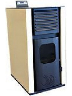 Mytherm Ioli TS 45 Beige Σόμπα Pellet Καλοριφέρ Αερόθερμη 45kW