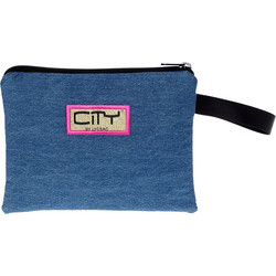 City Safe Pocket Flashy Gold 42315 Νεσεσέρ 24x18cm Navy Μπλε