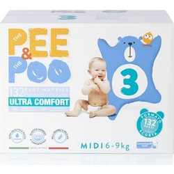 Pee&poo Midi No3 6-9kg 132τμχ