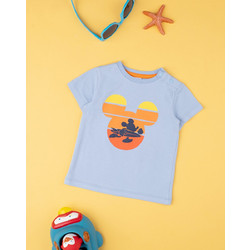 βρεφικό t-shirt γαλάζιο με τον mickey για αγόρι