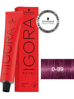 Schwarzkopf Igora Royal 0-89 Κόκκινο Βιολέ Mixtone Ενισχυτικό Βαφής Μαλλιών 60ml