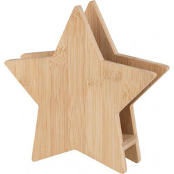 Χαρτοπετσετοθήκη Star LBTRD0090452 18,5x18x5cm Natural Raeder Bamboo