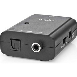 NEDIS ACON2508BK 1-way Connection input: 2x RCA Male Connection output: 1xS/PDIF