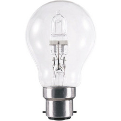 Glou Λάμπα Ιωδίνης G-Hal Κλασσική Α55 28W Β22 230V 2900K -Διαφανής