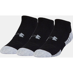 UNDER ARMOUR HEATGEAR NO SHOW SOCKS ΜΑΥΡΟ