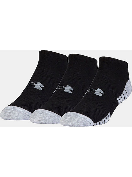 UNDER ARMOUR HEATGEAR NO SHOW SOCKS ΜΑΥΡΟ
