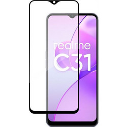 Full Glue Tempered Glass 5D for Realme C31 Black frame
