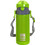 Ecolife Kids Thermos Παιδικό Μπουκάλι Θερμός Ανοξείδωτο με Καλαμάκι Lime 400ml