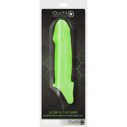 Shots Smooth Thick Stretchy Sleeve Κάλυμμα Επιμήκυνσης Πέους 15.5cm Πράσινο