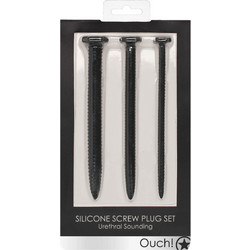 Ouch! Urethral Sounding Silicone Screw Dilator Set
