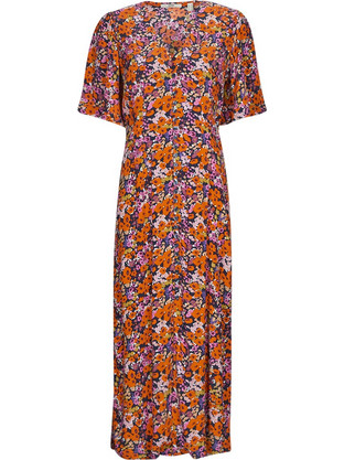 Esprit Midi Καλοκαιρινό Καθημερινό Φόρεμα Floral 023EE1E305-404