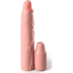 Pipedream Sleeve + Plug Κάλυμμα Επιμήκυνσης Πέους με Δόνηση 22.8cm Flesh