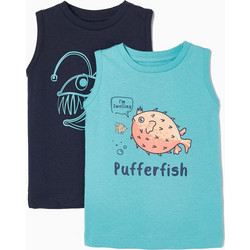 ZIPPY ΣΕΤ 2 ΜΠΛΟΥΖΕΣ FISHES ΒΕΡΑΜΑΝ 6Μ-36Μ