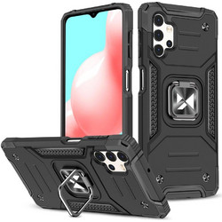 Wozinsky Ring Armor tough hybrid case cover + magnetic holder for Samsung Galaxy A73 black
