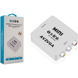 AV 3 X RCA (BNC) Female Converter Adapter To VGA Μετατροπέας Σήματος SL-AV315