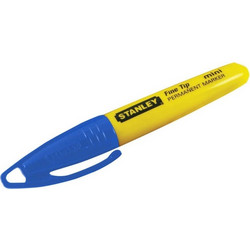 Stanley 1-47-329 Ανεξίτηλος Μίνι Λεπτός Μαρκαδόρος 4 Χρώματα (xρώμα: Μπλε)