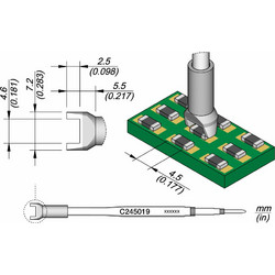 JBC C245-019 Chip Cartridge 4.5 for T245 Precision Handpiece