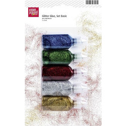 Κόλλα Knorr prandell glitter σετ 5τχμX20ml ασορτί basic (21-80 992 31)