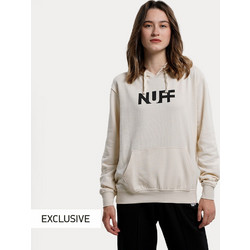Nuff Wo's Graphic Hoodie Γυναικείο Αθλητικό Φούτερ με Κουκούλα Εκρού NU62220041-14