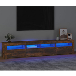 vidaXL Έπιπλο Τηλεόρασης Ξύλινο Δρυς με Φωτισμό Led Μ210xΠ35xΥ40cm 3152735
