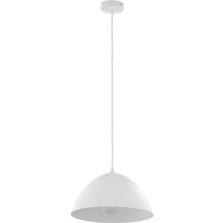TK Lighting Faro 3192 Κρεμαστό Φωτιστικό Οροφής Μονόφωτο E27 Λευκό