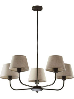 Φωτιστικό Οροφής Chicago 3989 5xΕ27 15W 68x86cm Beige TK Lighting