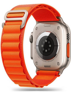 Tech-Protect Nylon Pro Λουράκι Υφασμάτινο Orange (Apple Watch 42 / 44 / 45mm)