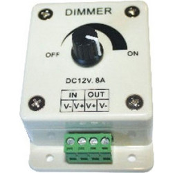 Dimmer για ταινίες LED μονόχρωμες 12VDC 8A/96W - 24VDC 8A/192W - T1