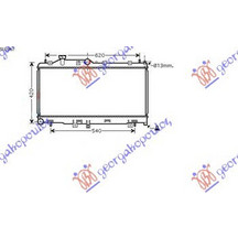 Ψυγειο 2.0i-16V Turbo (34x68.5x16) ΜΗΧ. Subaru LEGACY/OUTBACK 04-10 - 074806330