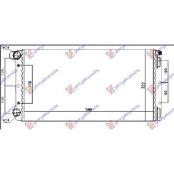 Ψυγειο 1.9 Jtd (58x30.8x38) ΤΥΠ. Marelli Lancia Musa 03-13 - 033606345