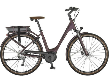 Scott Sub Active E-Ride 30 Γυναικείο Ηλεκτρικό Ποδήλατο Πόλης 28" με 9 Ταχύτητες και Δισκόφρενα Μωβ