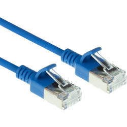 Intronics U/FTP Cat.6a Καλώδιο Δικτύου Ethernet 0.5m Blue